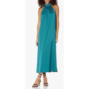 The Drop Women's Arlette Silky Stretch Halter Maxi Dress